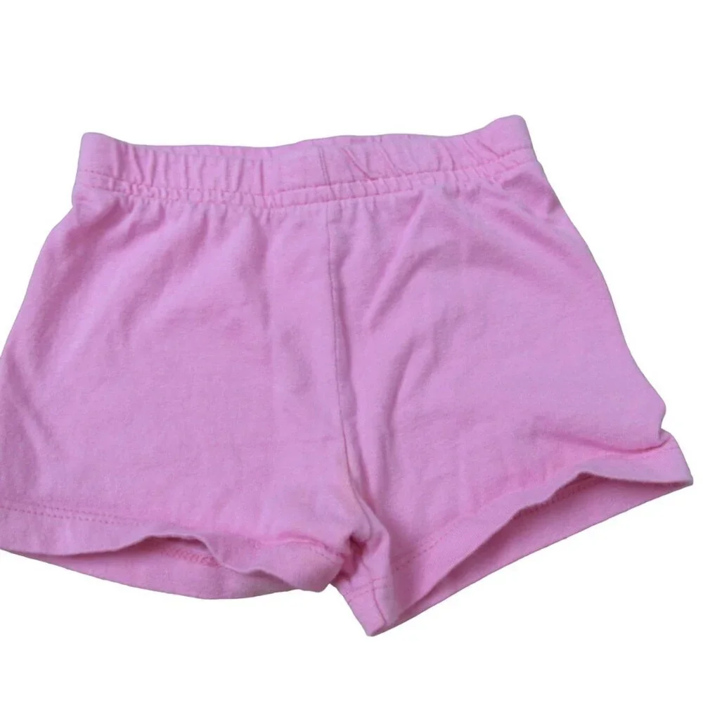 Garanimals Pull On Shorts Toddler Infant Girls Size 12M Pink‎ Elastic Bottoms